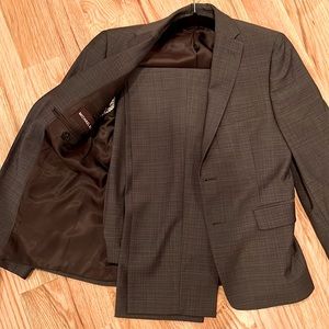 Michael Kors boys suit and Thomas Dean dress shirt.